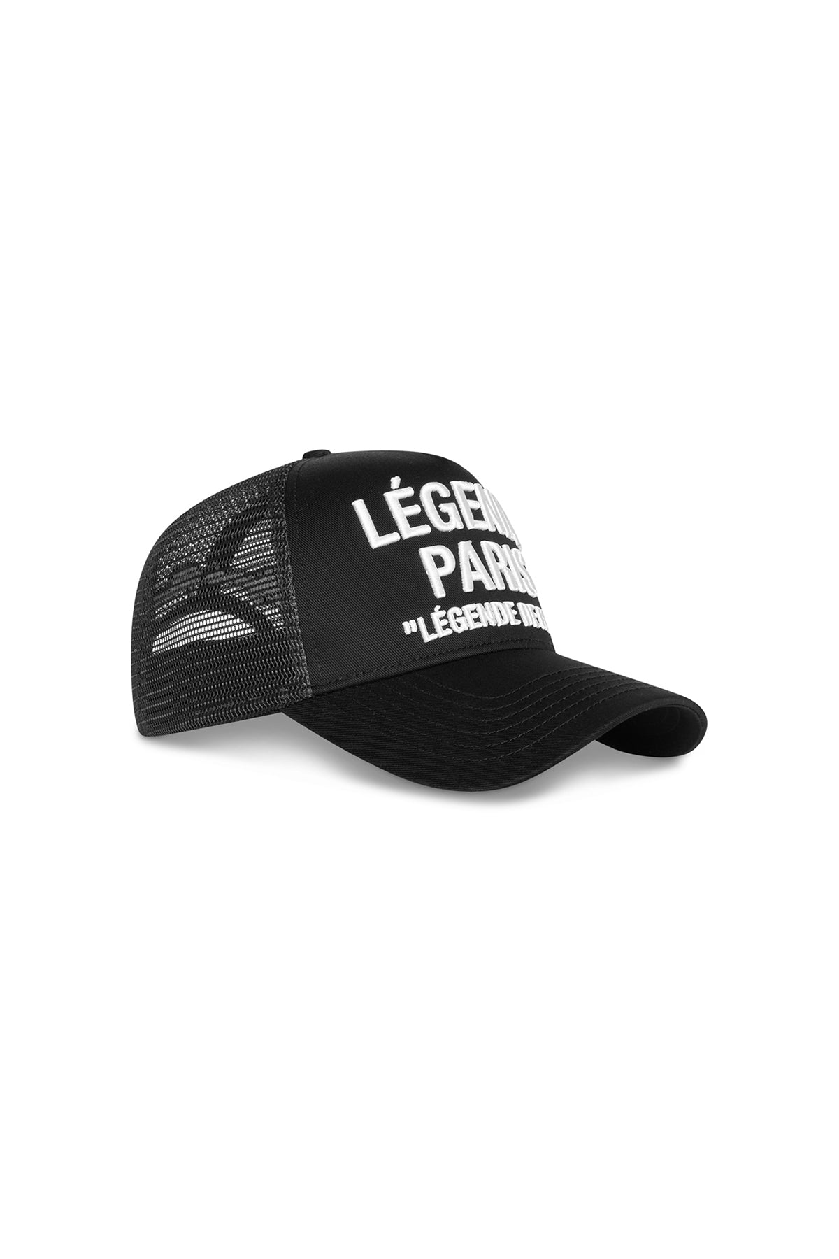 DE RUE TRUCKER CAP - BLACK
