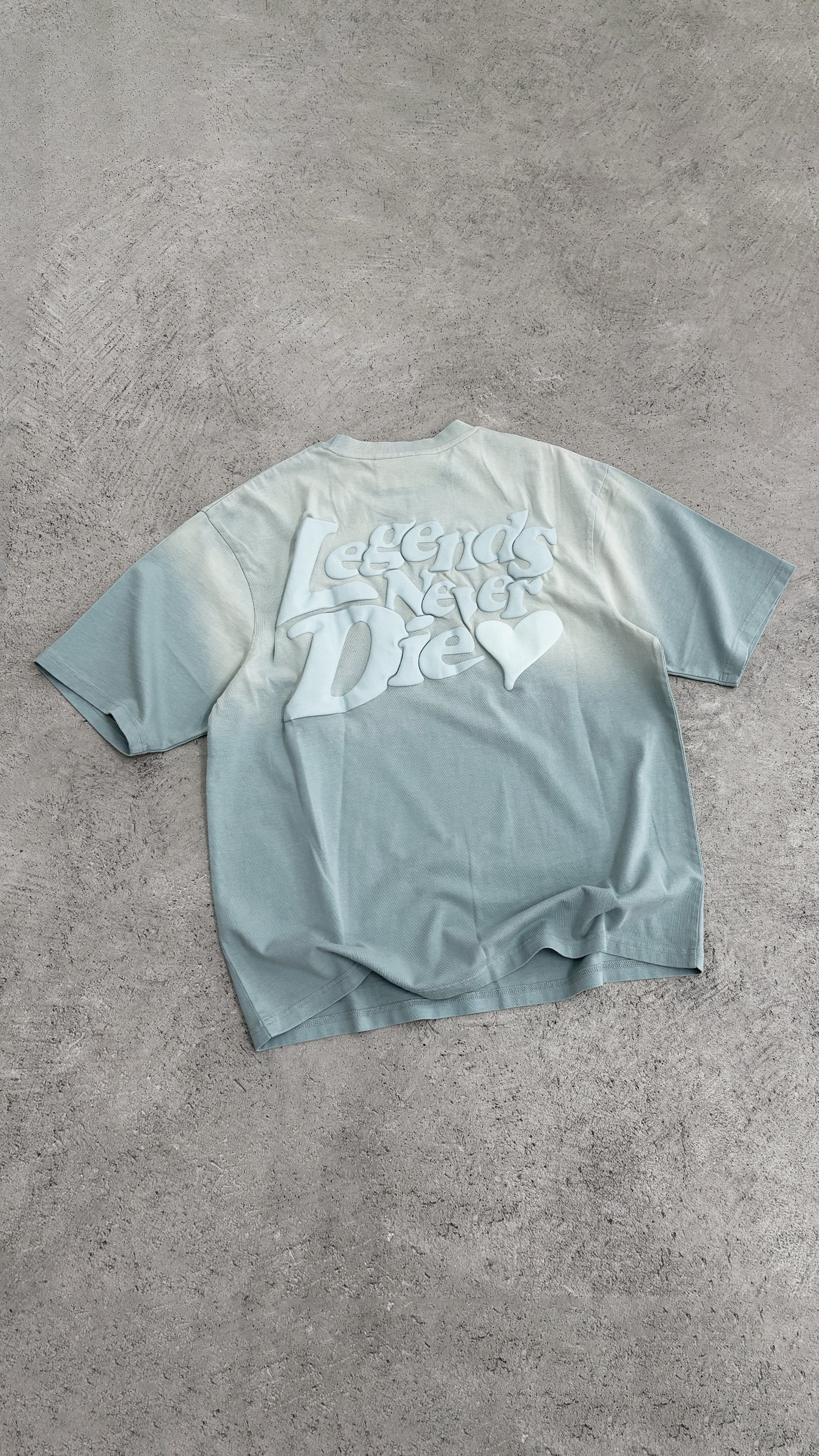 LND GRADIENT T-SHIRT - ICY BLUE
