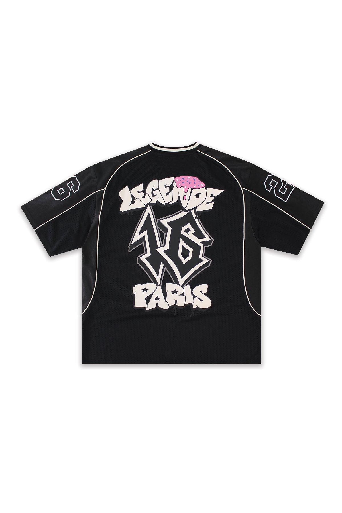 ICE CREAM MESH JERSEY - BLACK