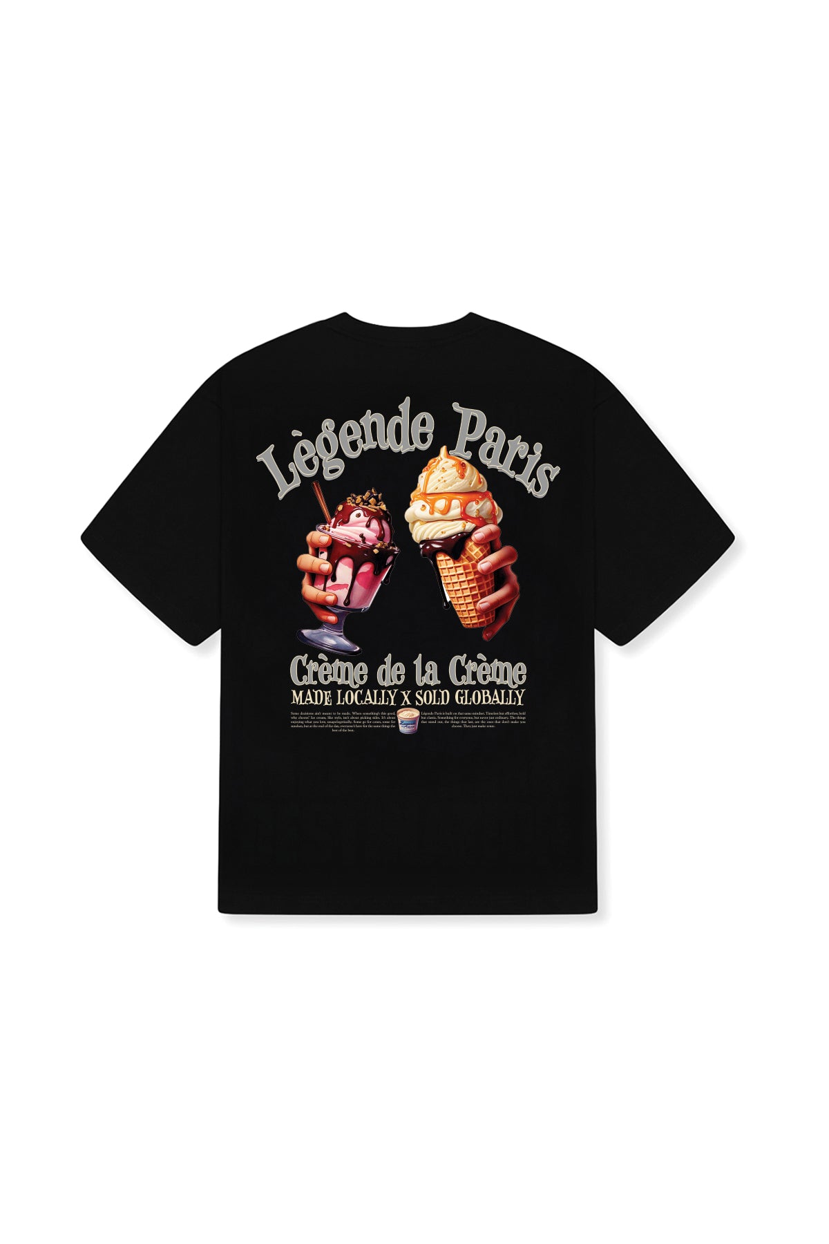 CREME DE LA CREME T-SHIRT - BLACK