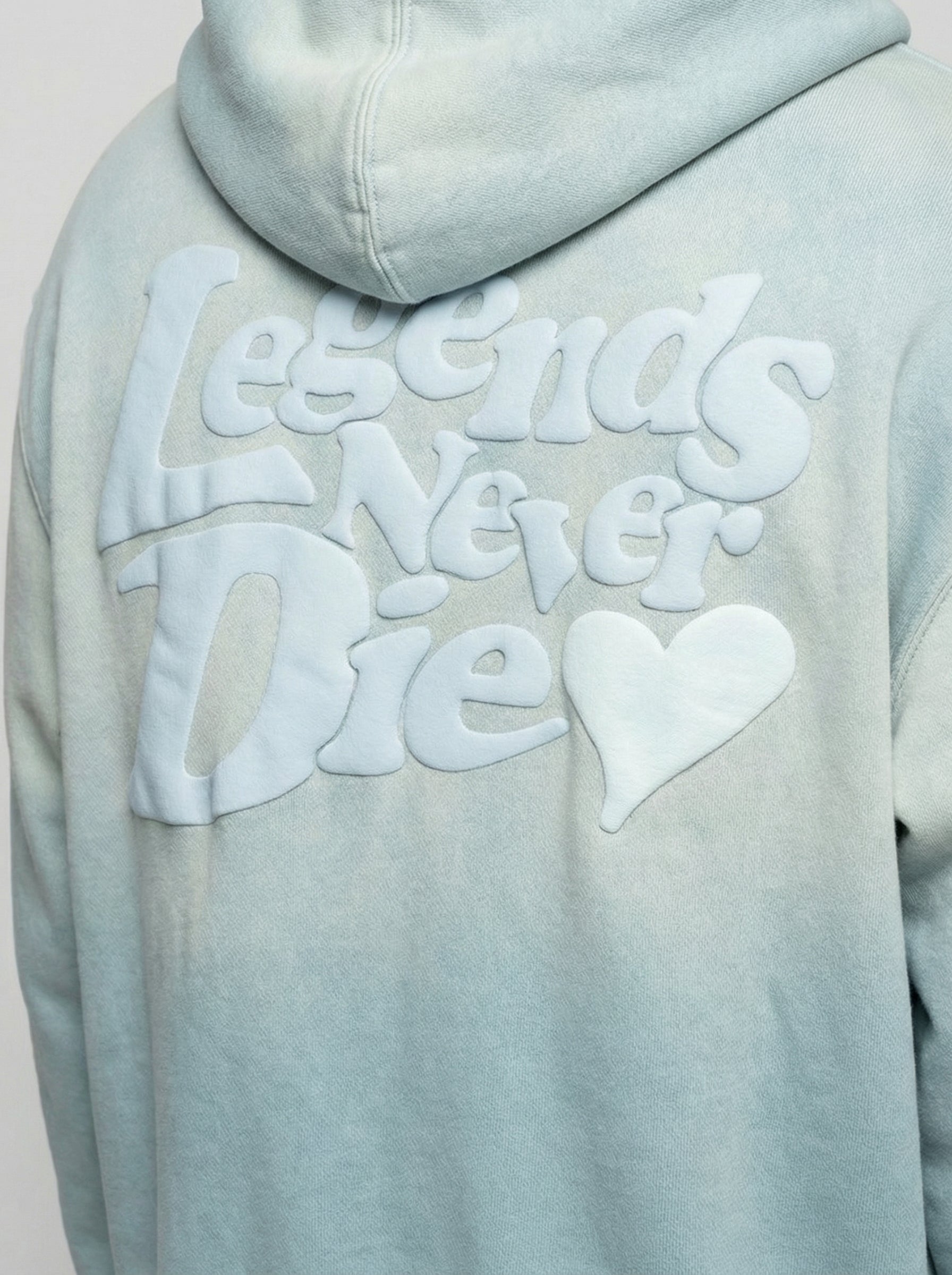 LND GRADIENT HOOD - ICY BLUE