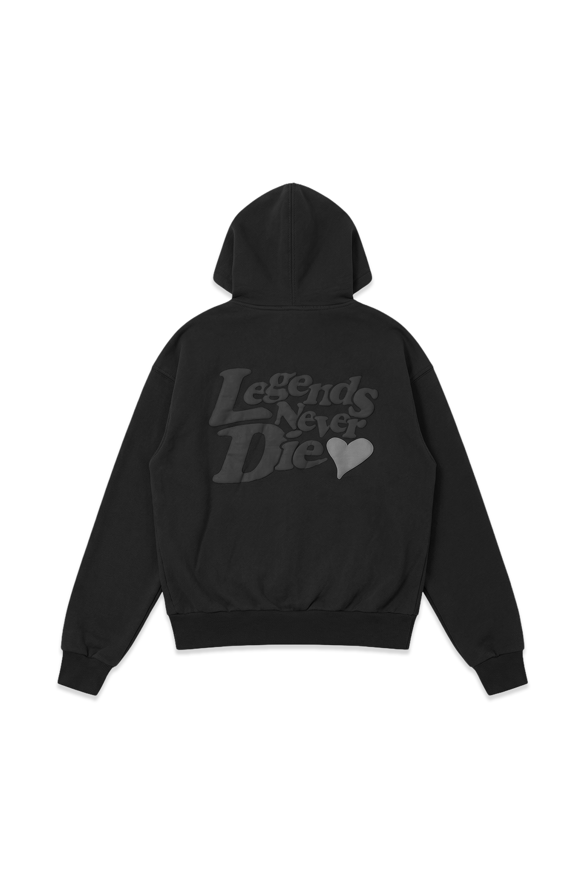 LND TONAL HOODIE - BLACK