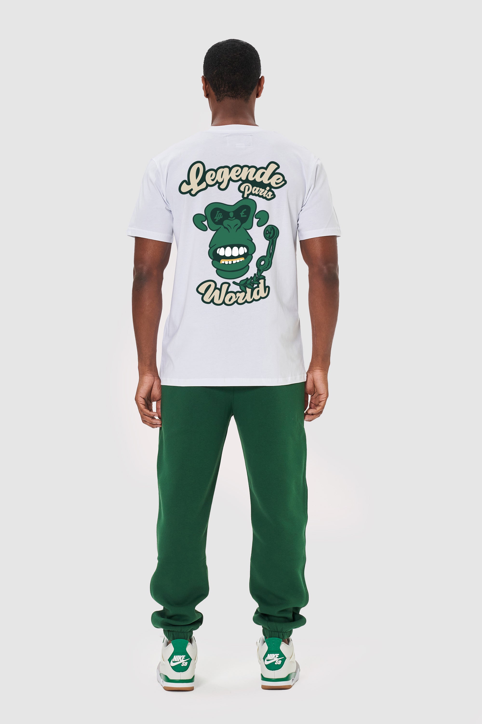 LP GUM LOGO JOGGER - FOREST GREEN