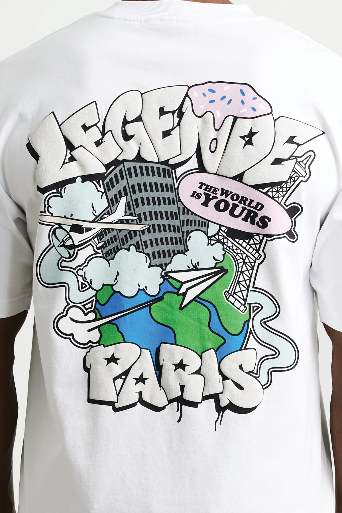 GRAFFITI ICE CREAM T-SHIRT - WHITE