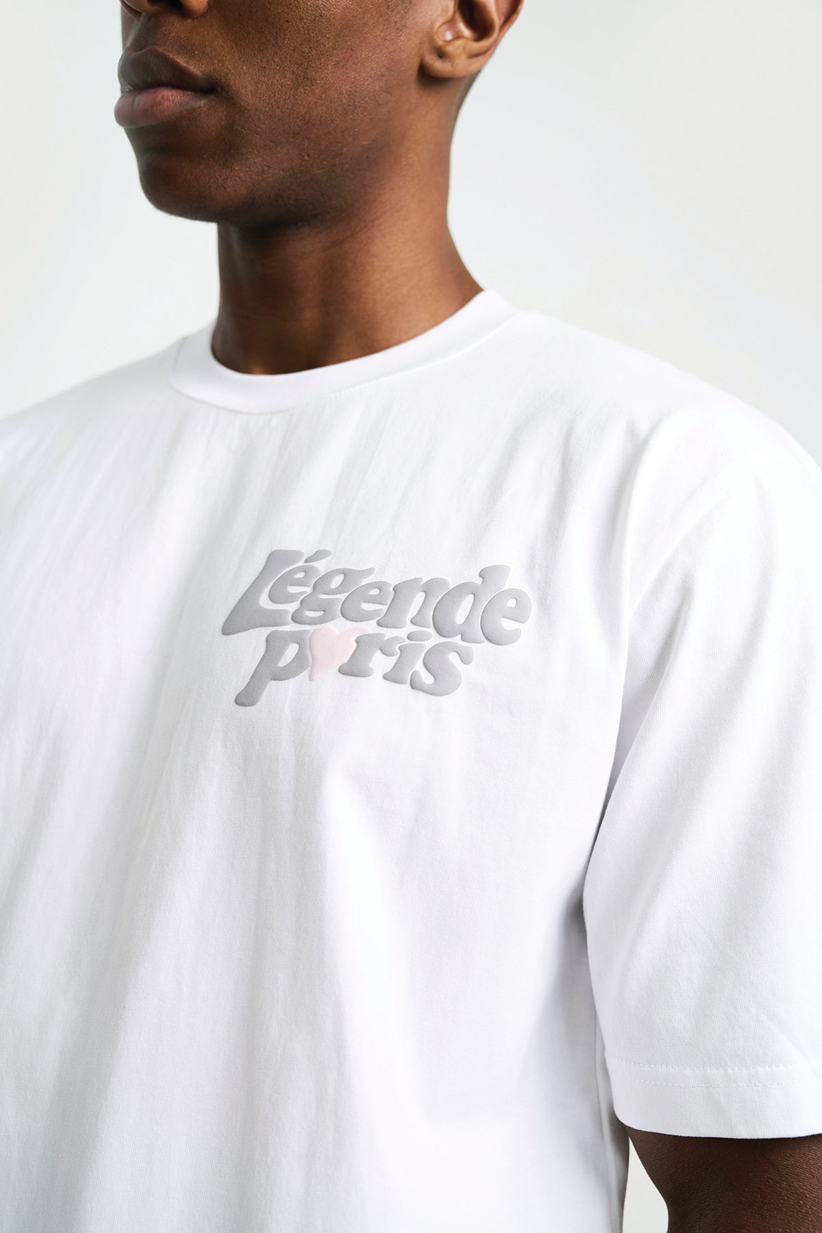 LND T-SHIRT - WHITE/GREY