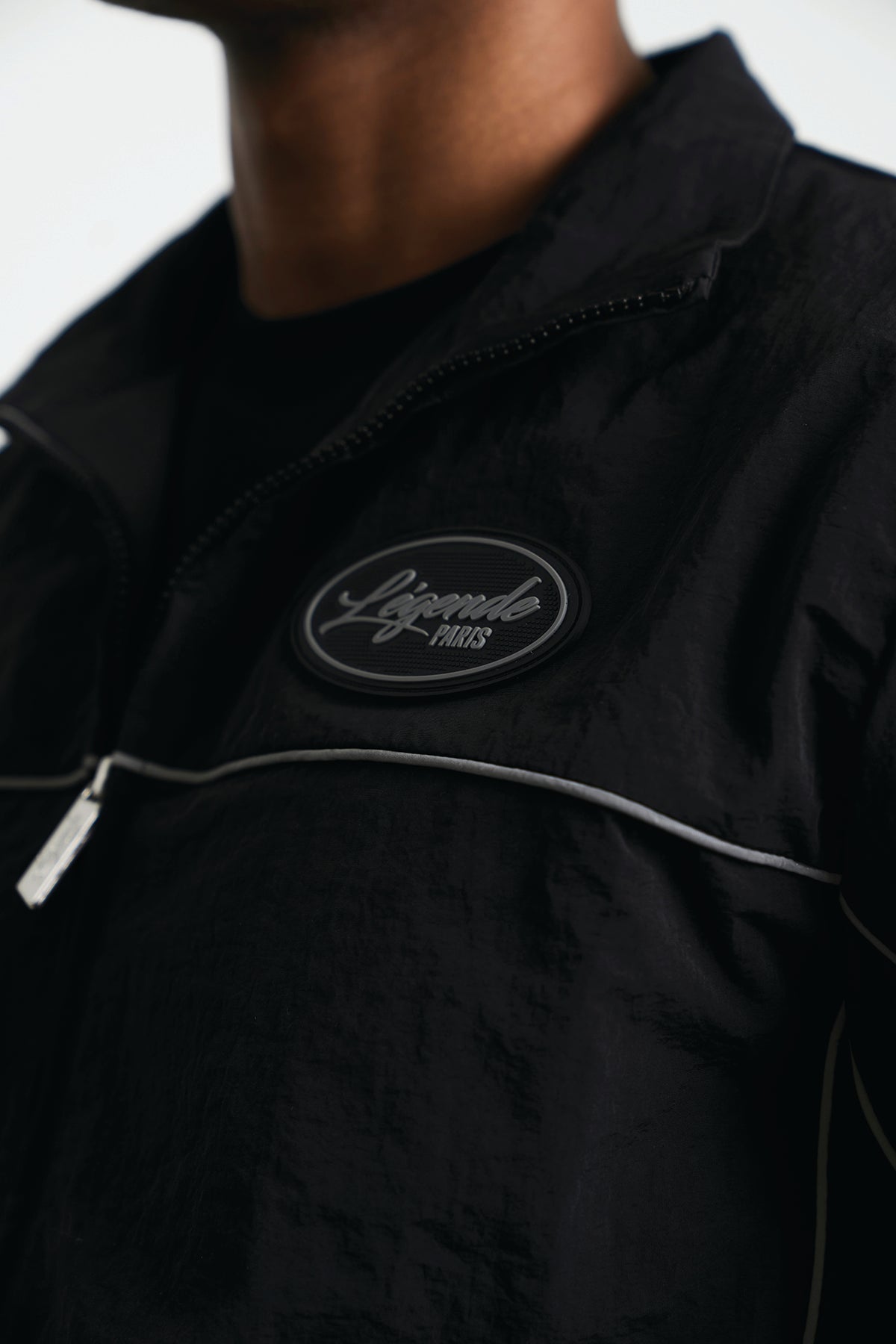 SHELL TRACK JACKET - BLACK
