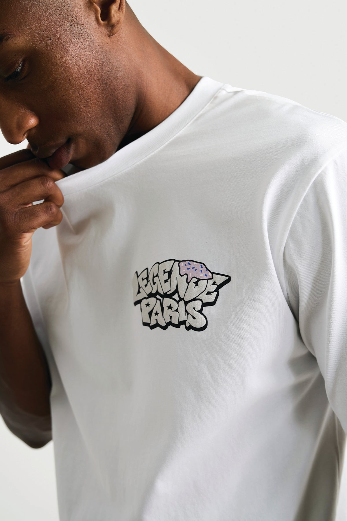 GRAFFITI ICE CREAM T-SHIRT - WHITE