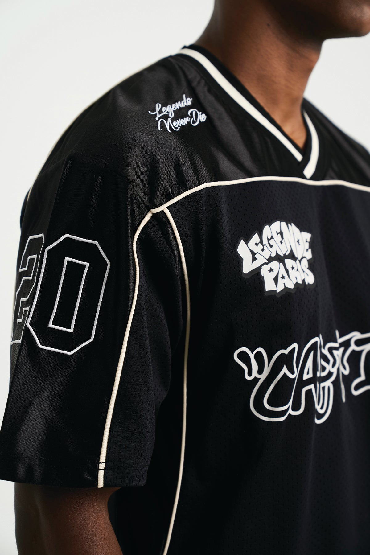 ICE CREAM MESH JERSEY - BLACK