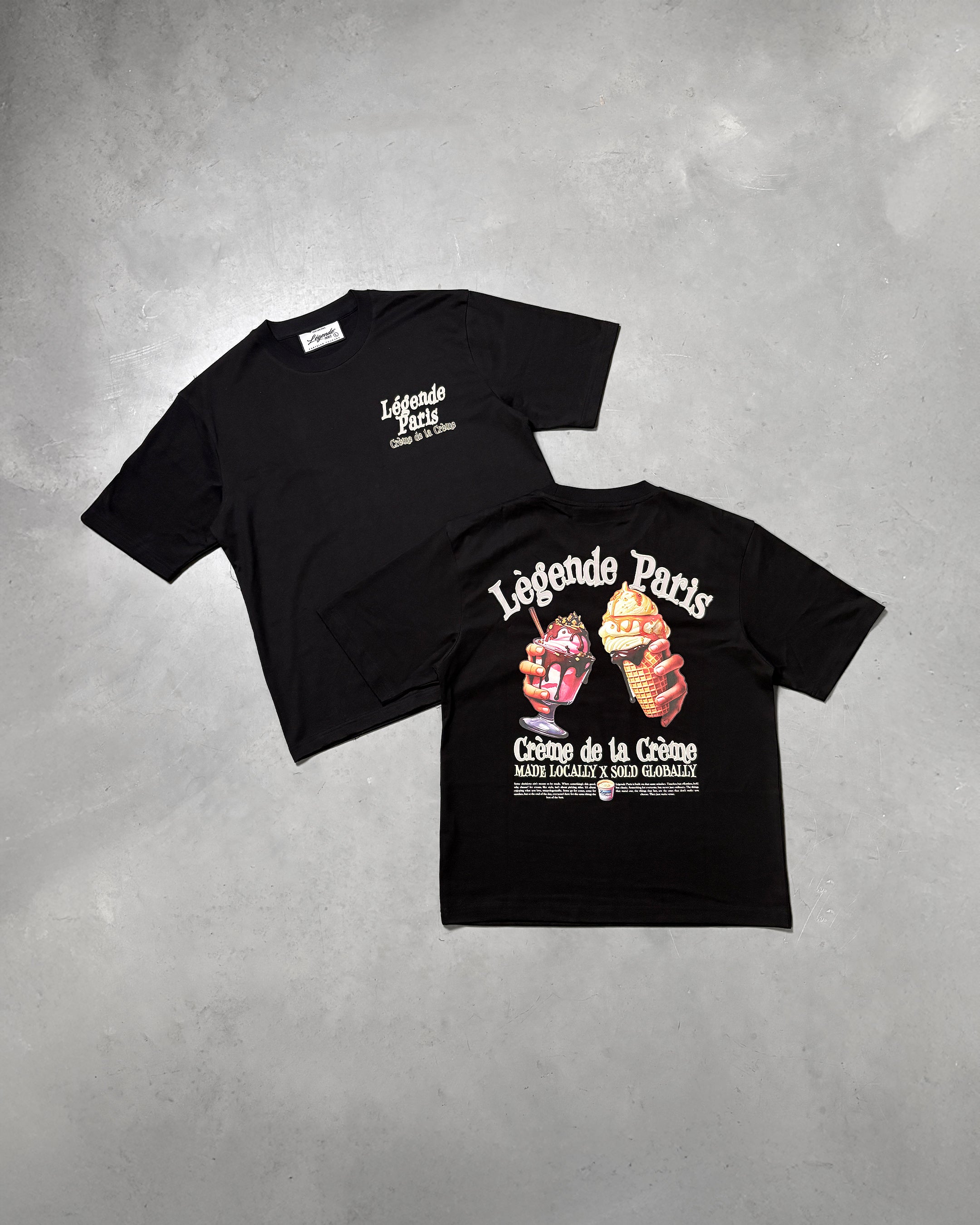 CREME DE LA CREME T-SHIRT - BLACK