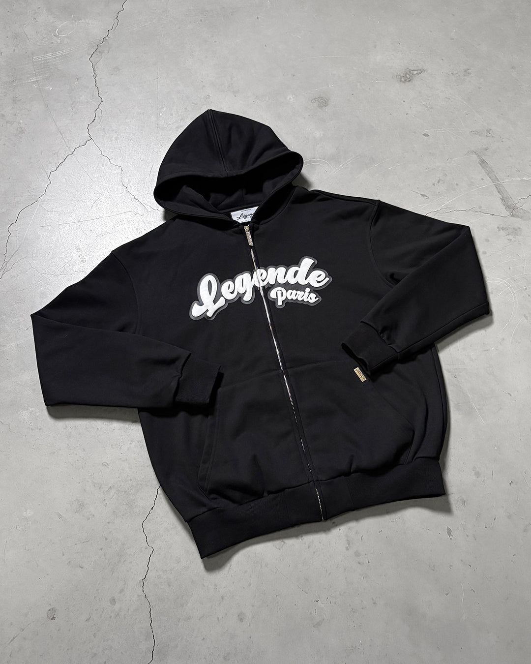 GUM LOGO HOODIE - BLACK