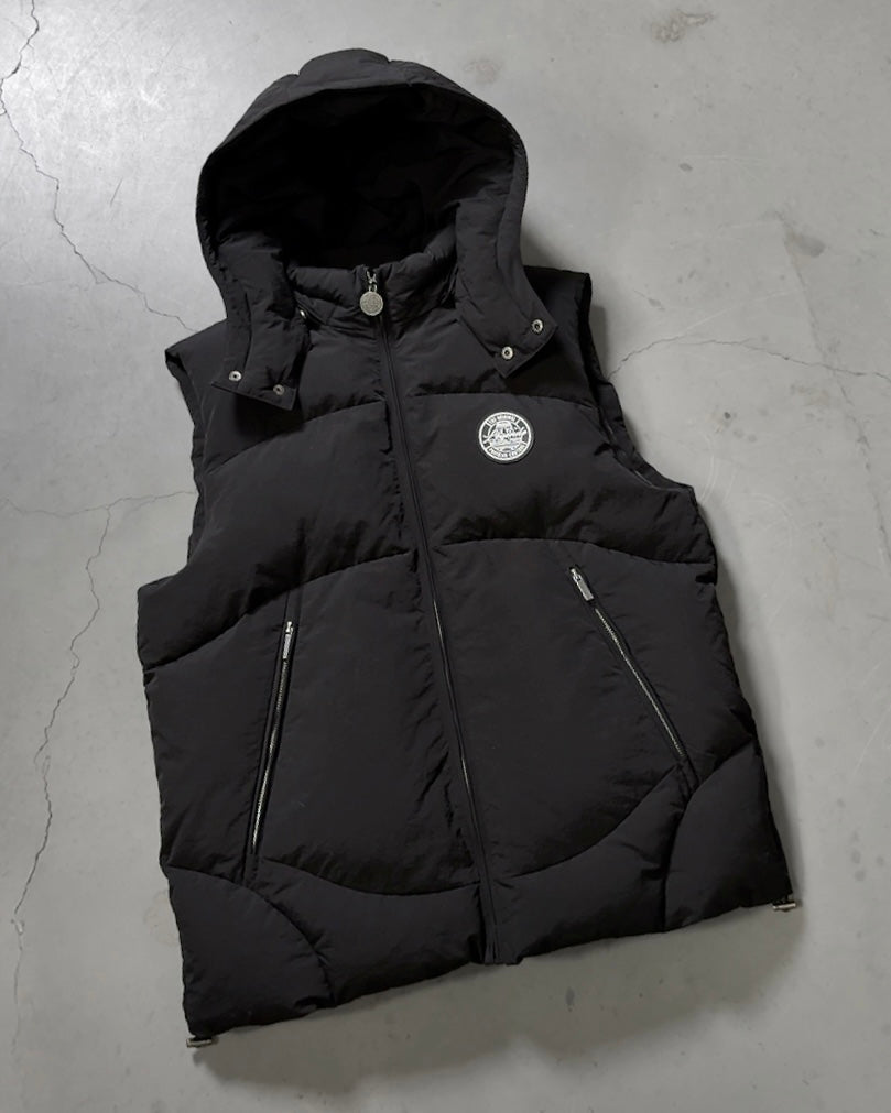 PUFFER BODYWARMER - BLACK