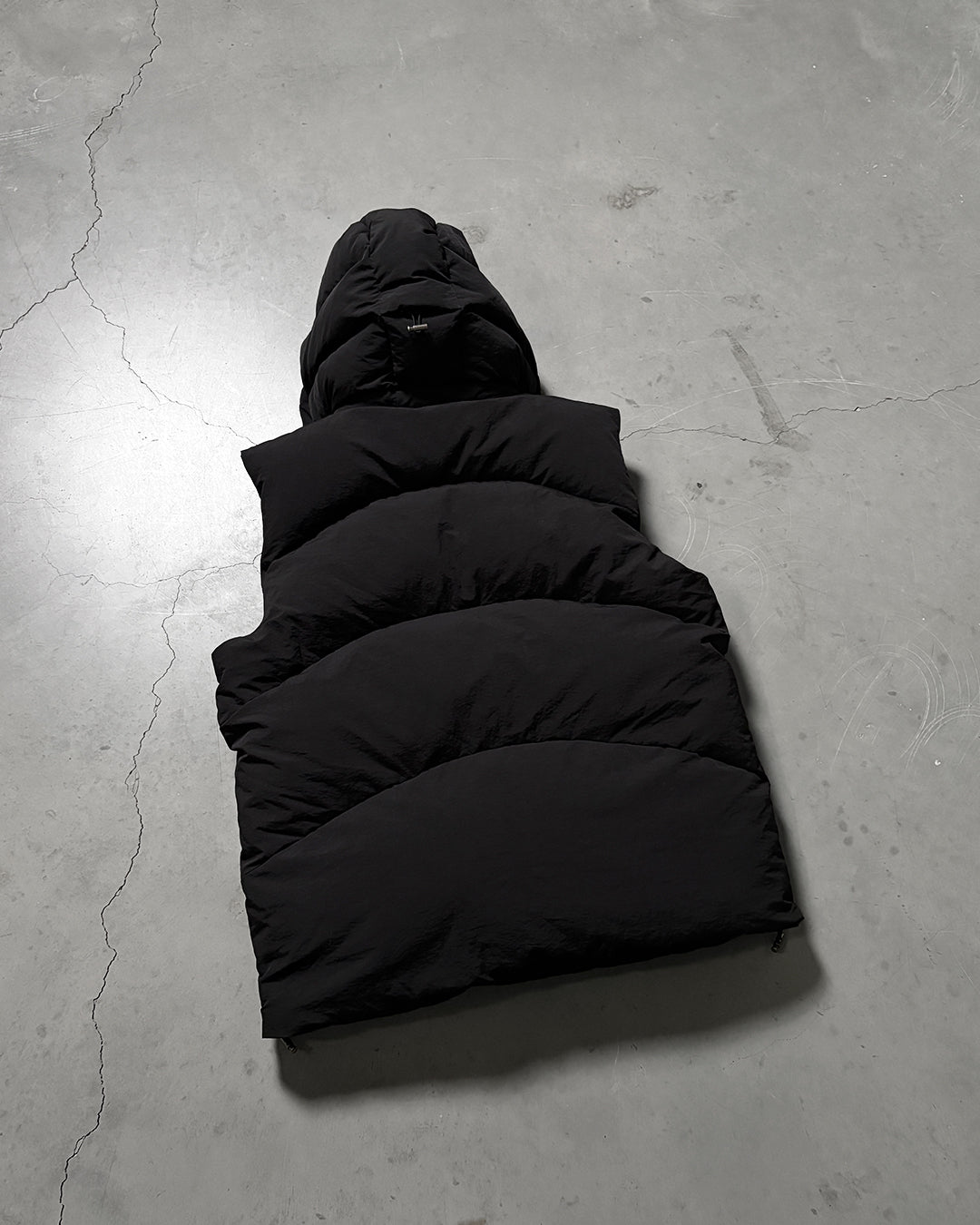 PUFFER BODYWARMER - BLACK
