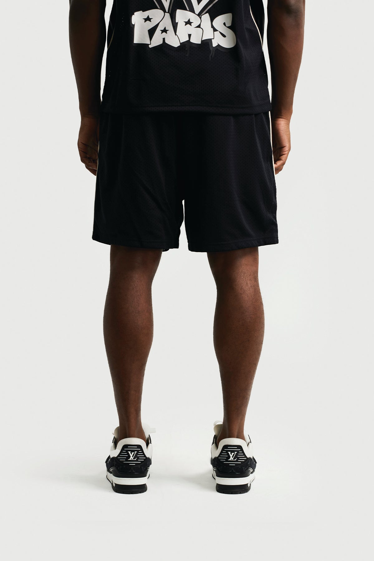ICE CREAM MESH SHORT - BLACK