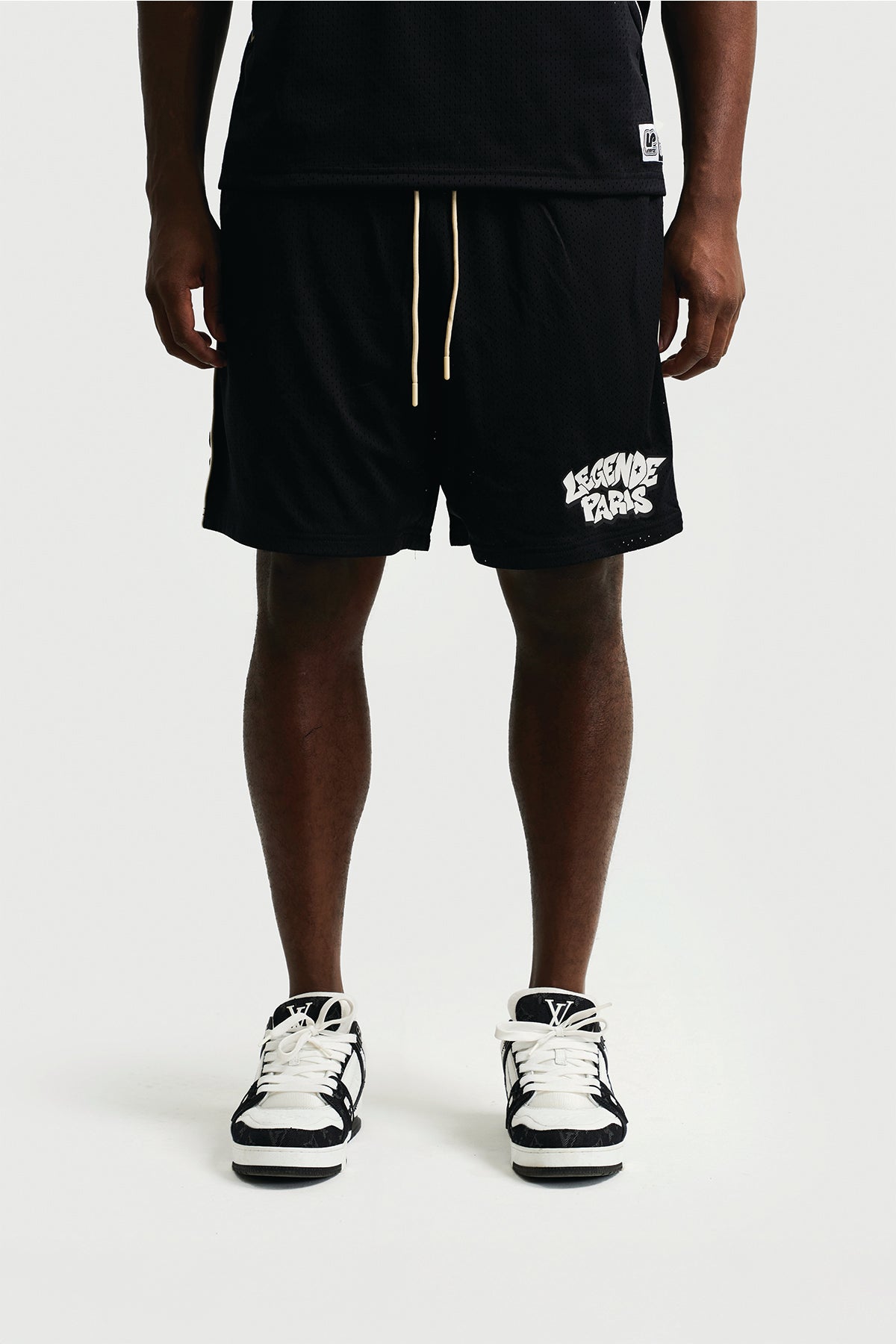 ICE CREAM MESH SHORT - BLACK