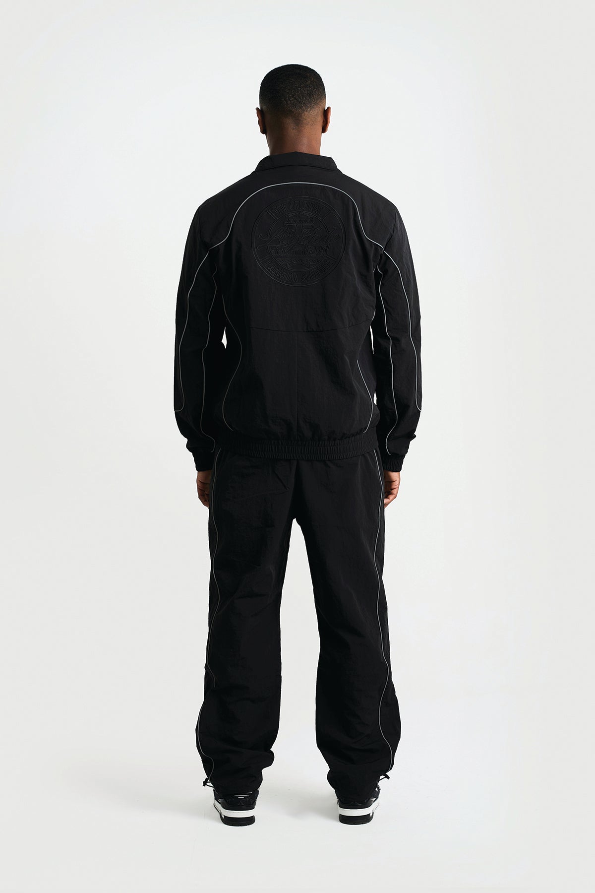 SHELL TRACK JACKET - BLACK