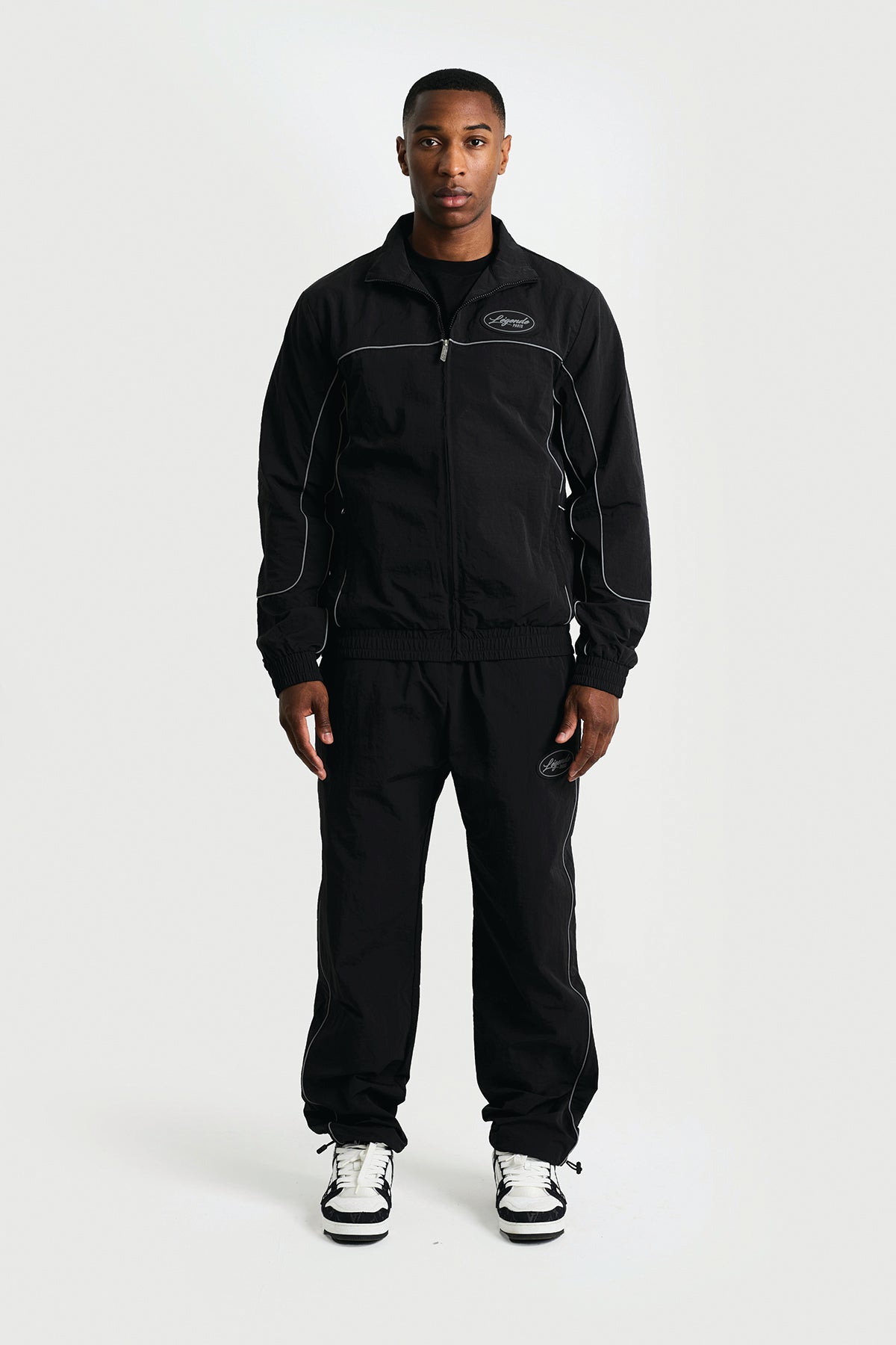SHELL TRACK JACKET - BLACK