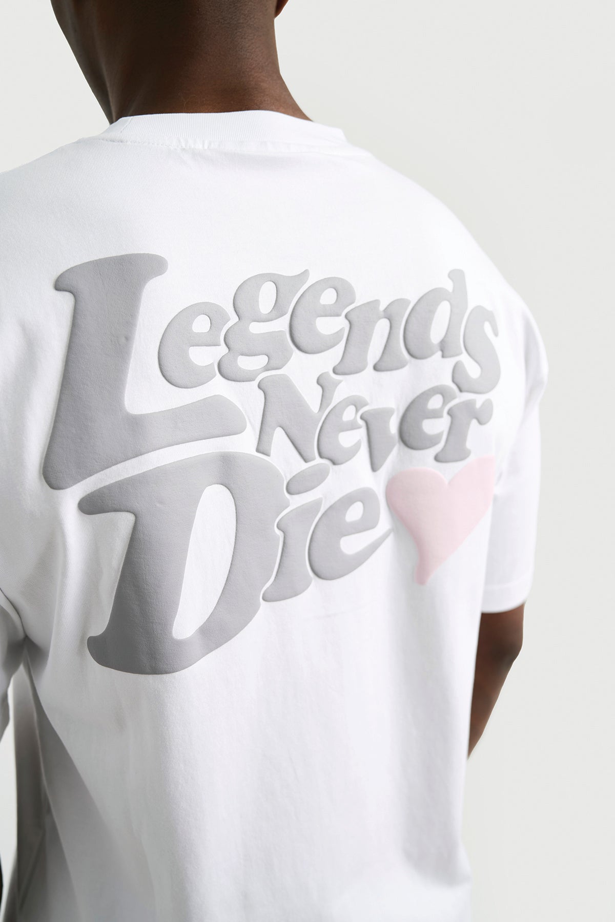 LND T-SHIRT - WHITE/GREY