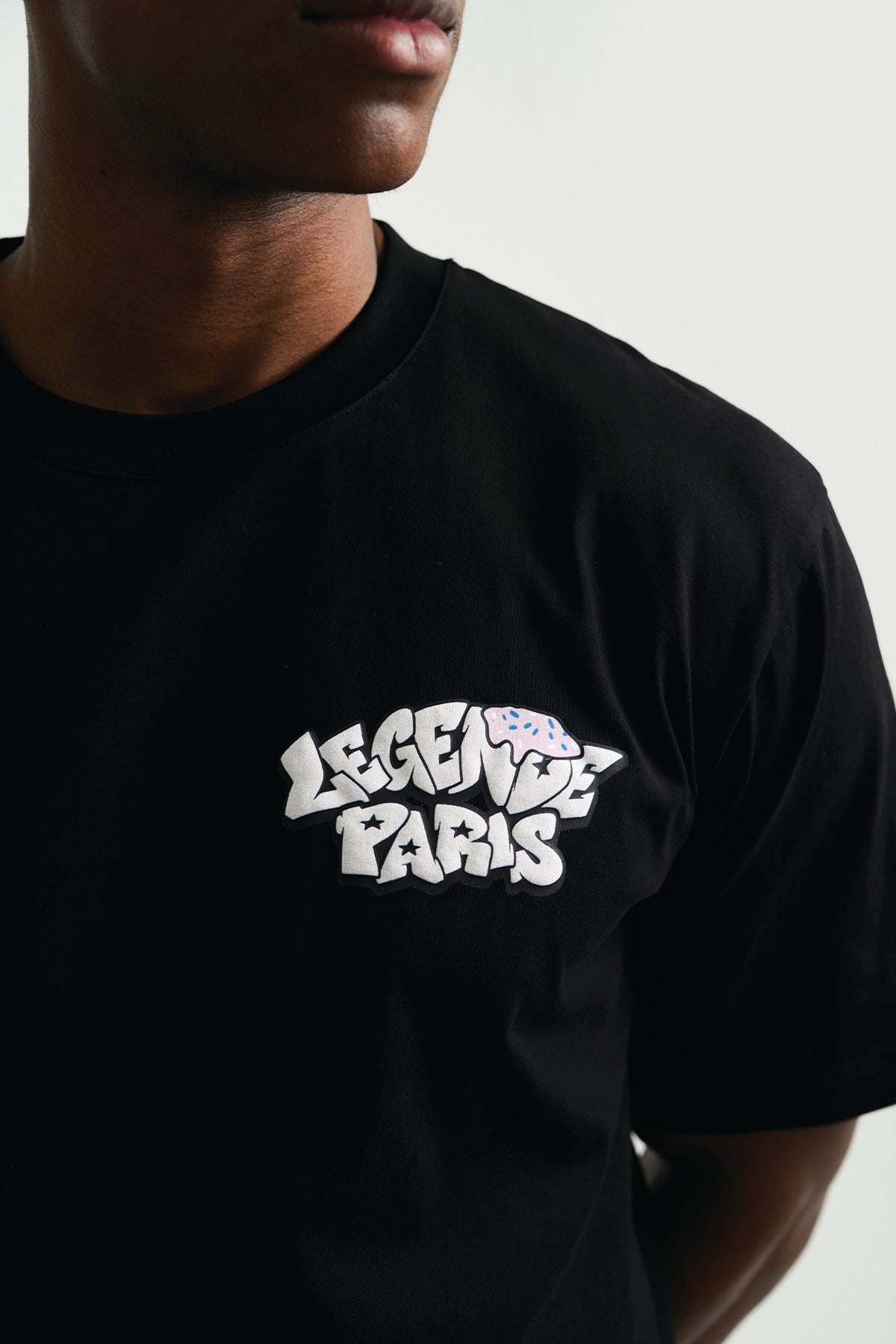 GRAFFITI ICE CREAM T-SHIRT - BLACK