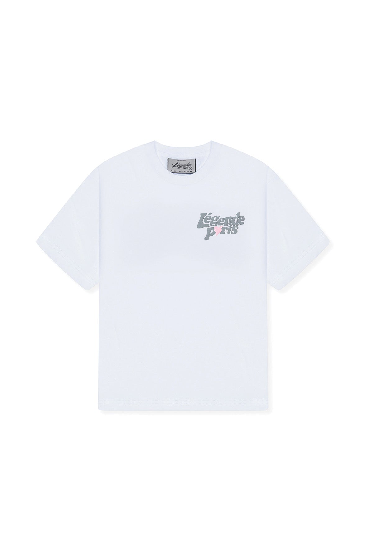 LND T-SHIRT - WHITE/GREY